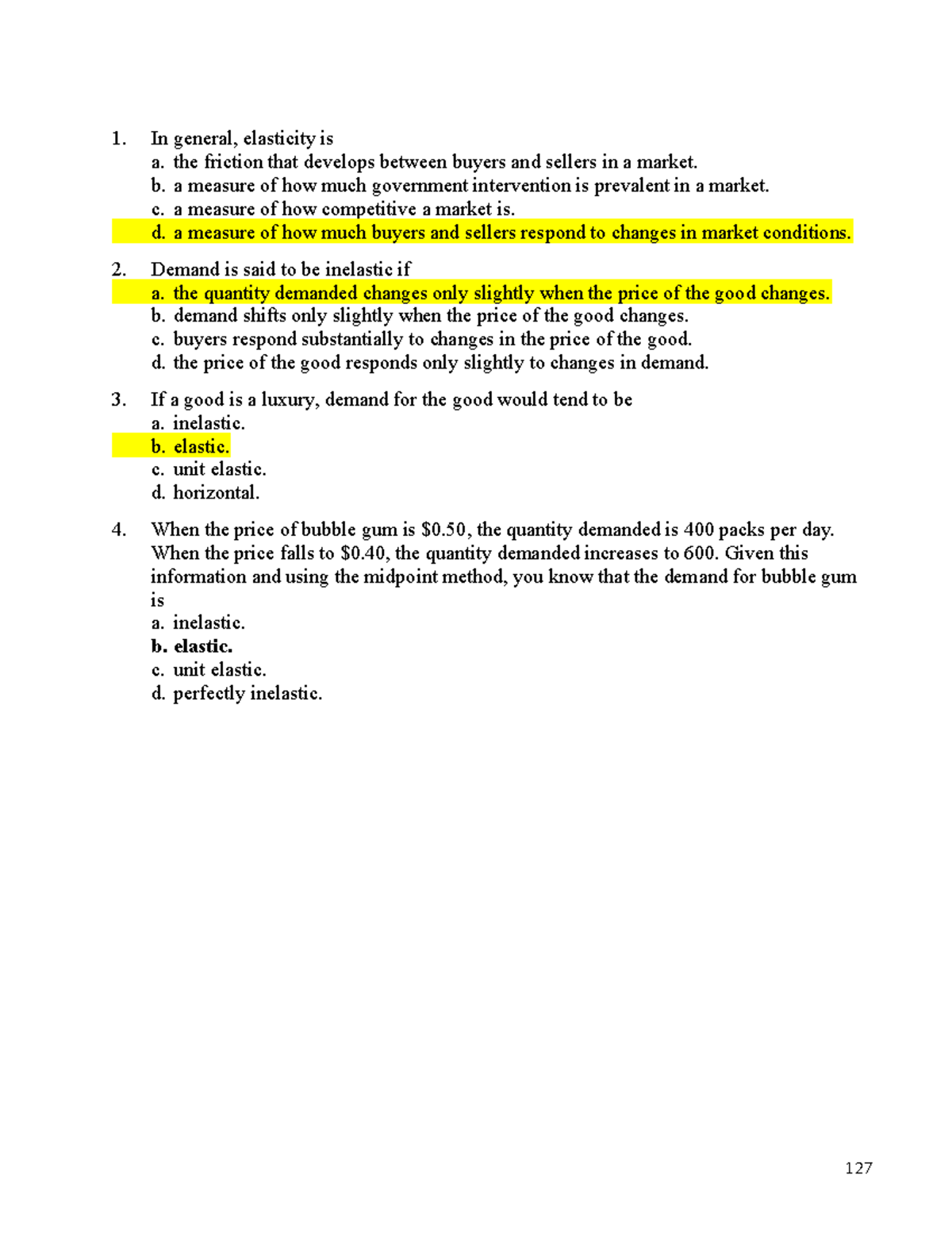 Test Chapter 5 - Elasticity Concepts and Applications - Studocu