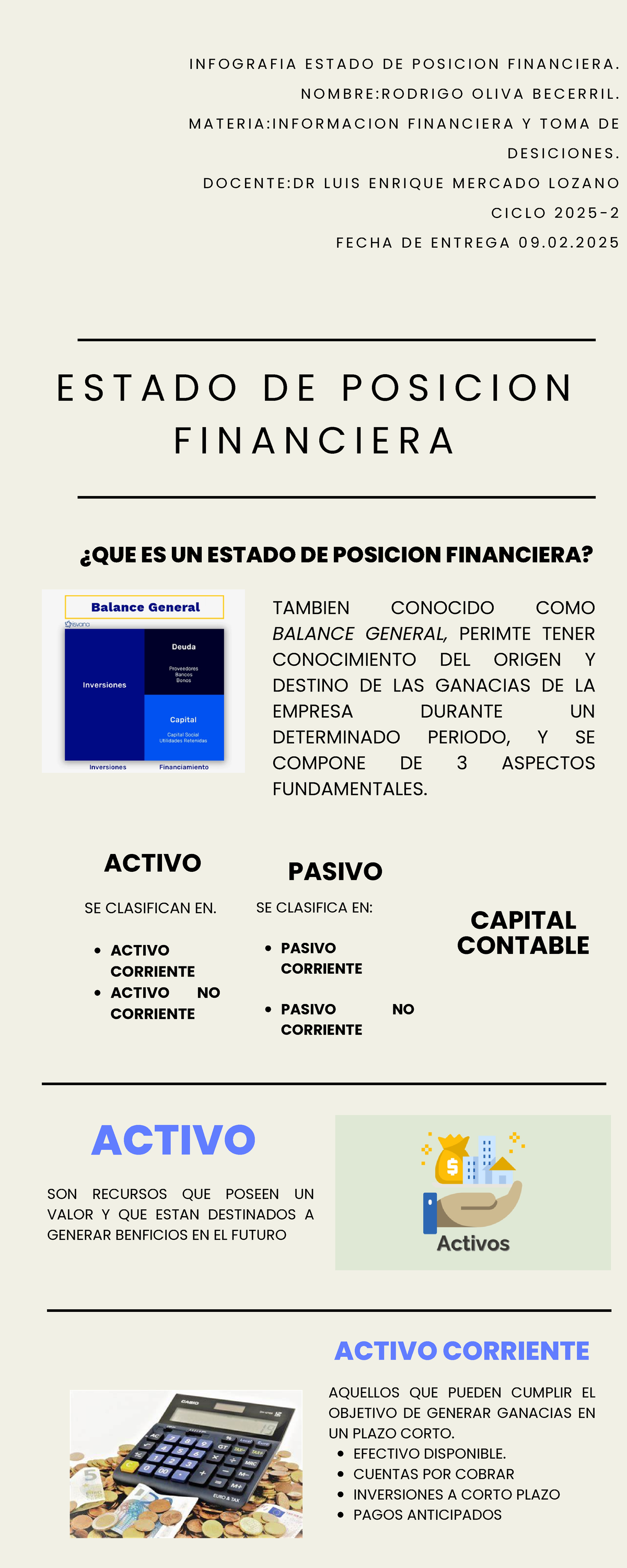 Infografia Estado DE Posicion Financiera - E S T A D O D E P O S I C I