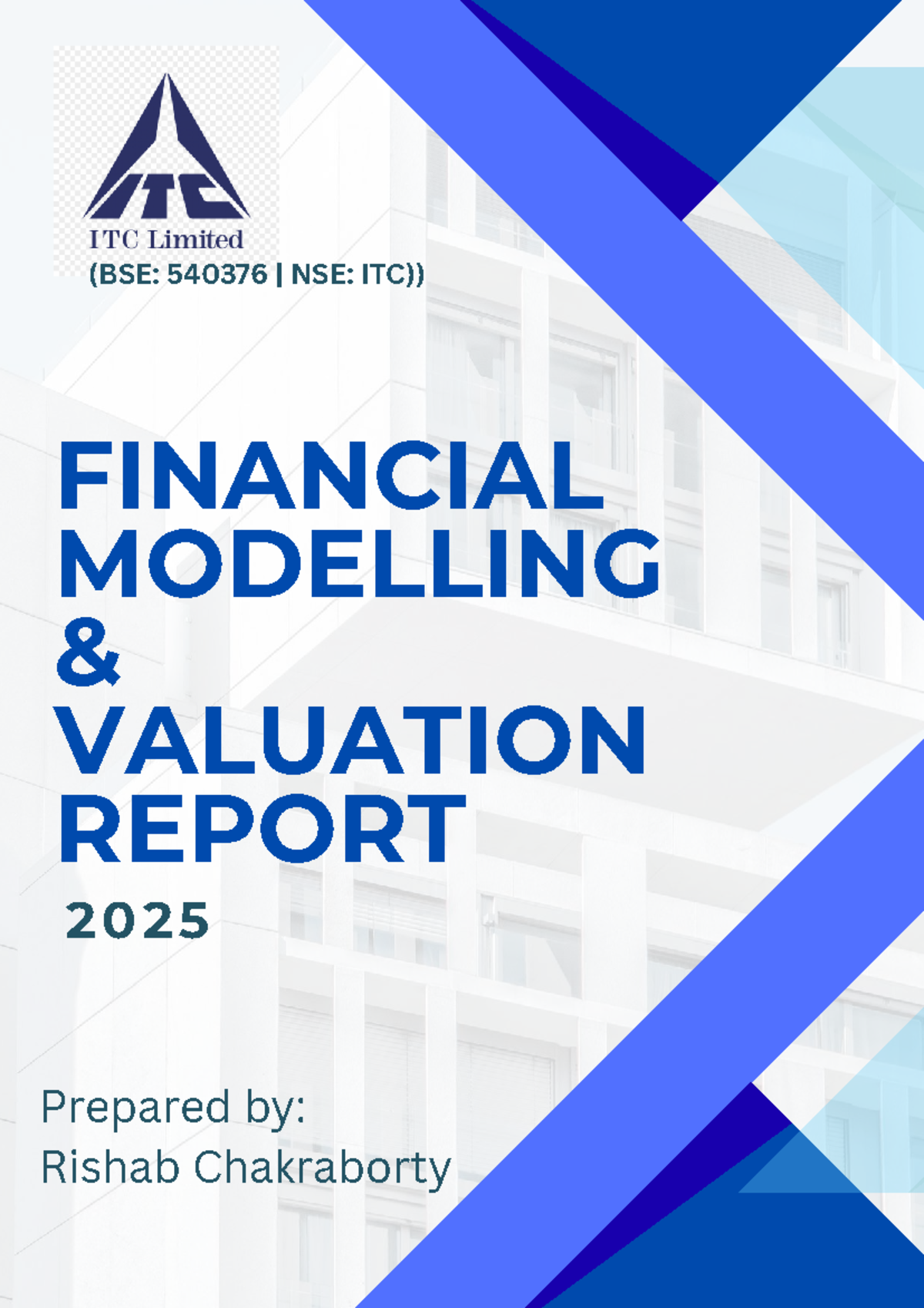 Financial Modelling & Valuation Report for ITC (BSE: 540376, NSE: ITC ...
