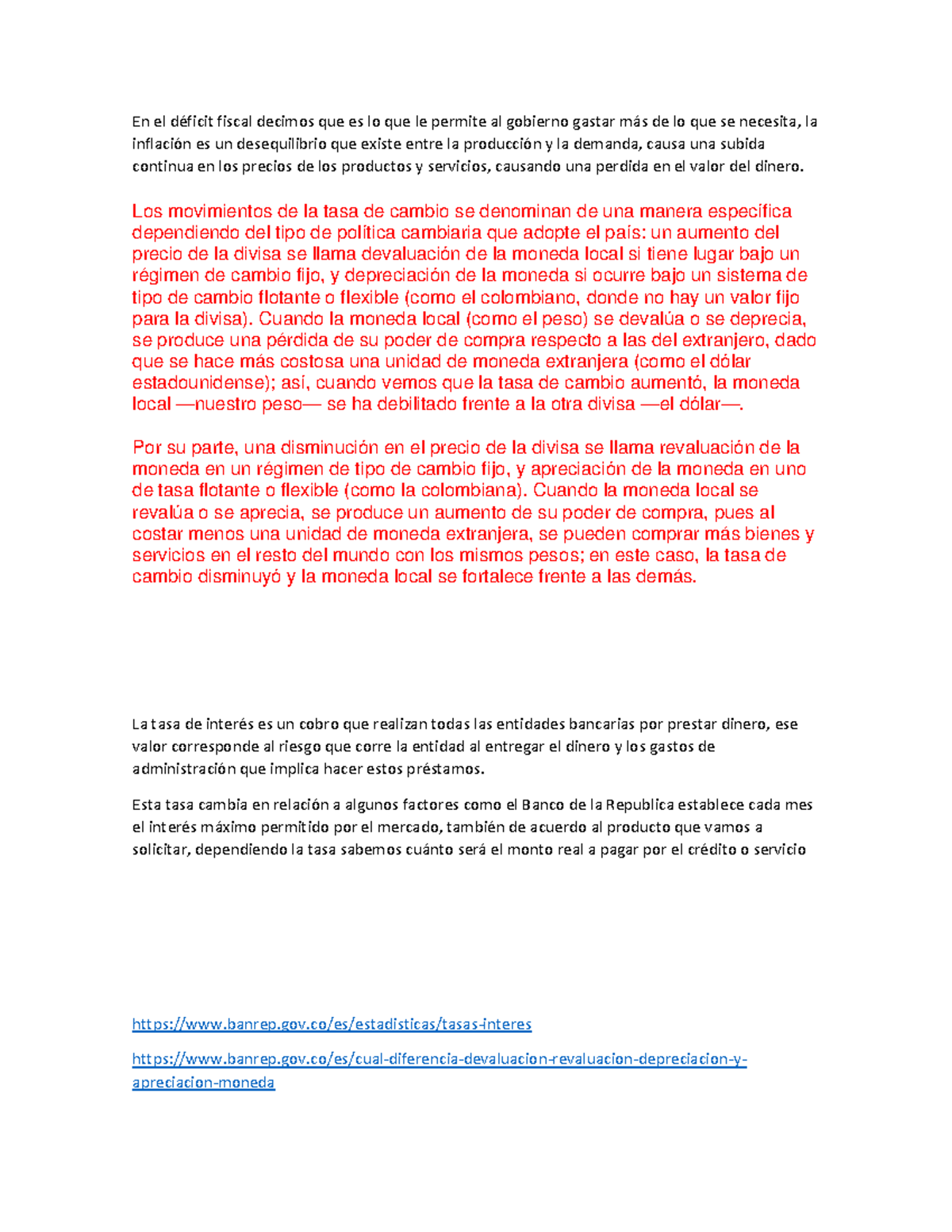 Tasa de Interés y Efectos en la Economía - Tarea 2023 - Studocu