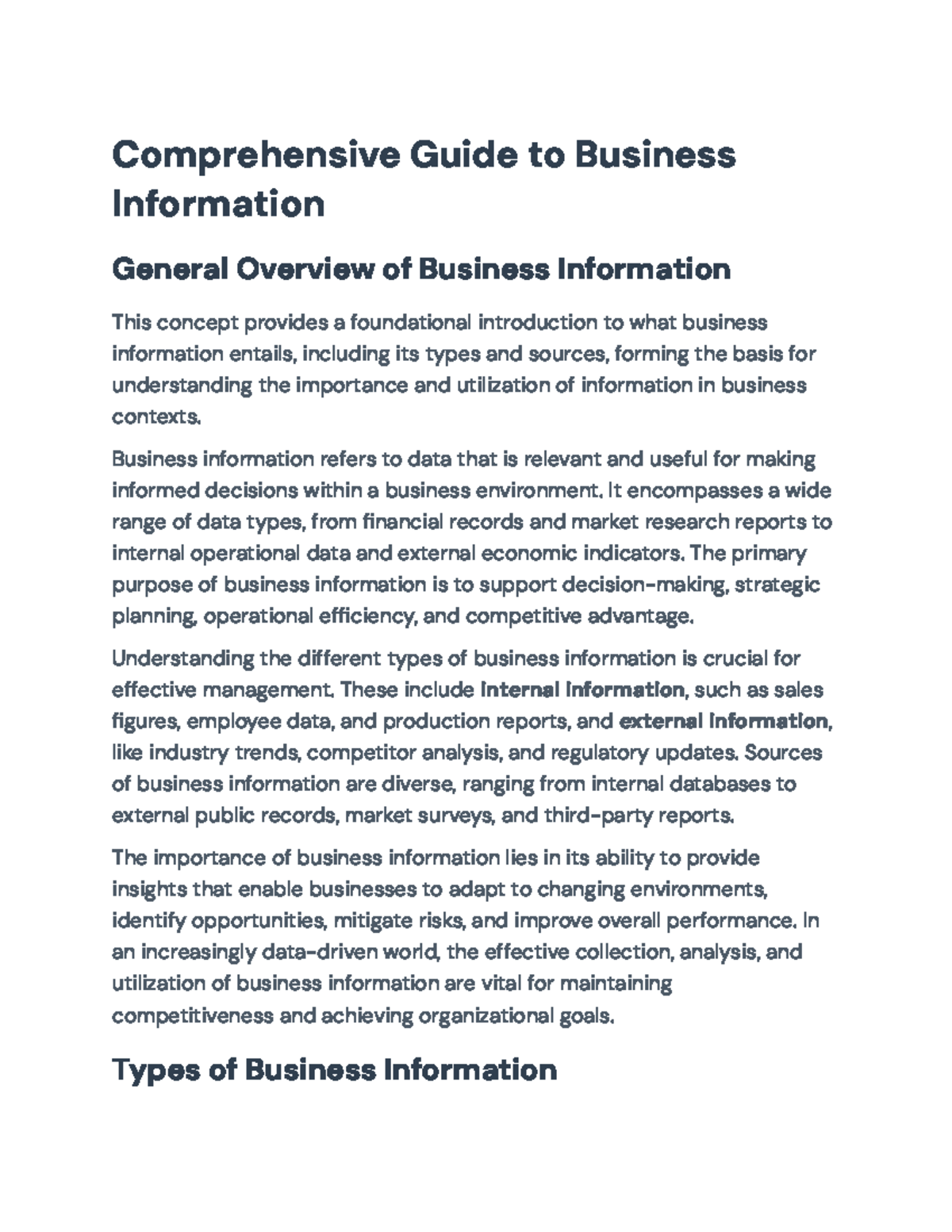 Comprehensive Guide to Business Info Systems & Decision Making - Studocu