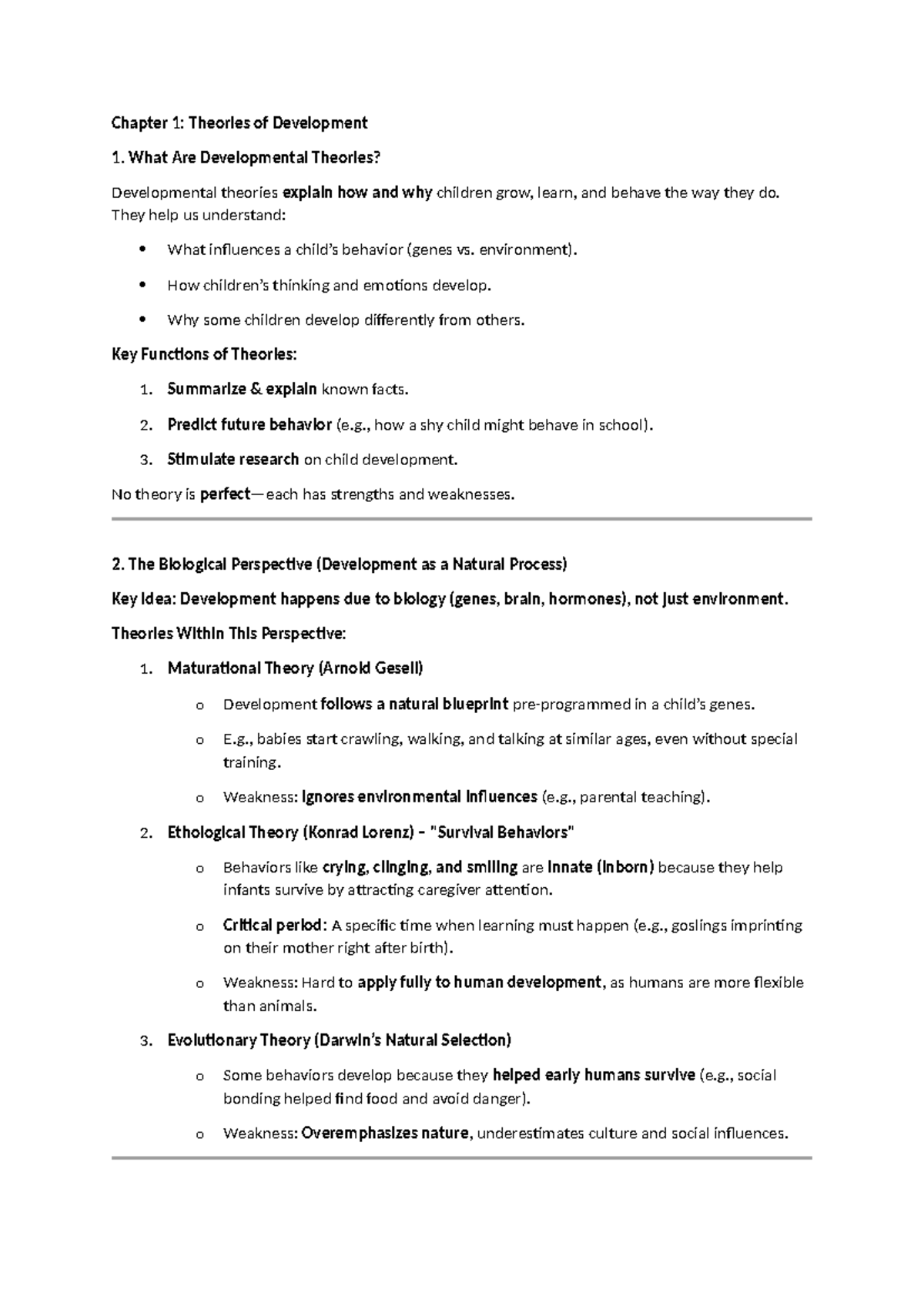 SLK 210 Test 1 Prep: Theories of Development and Key Concepts - Studocu