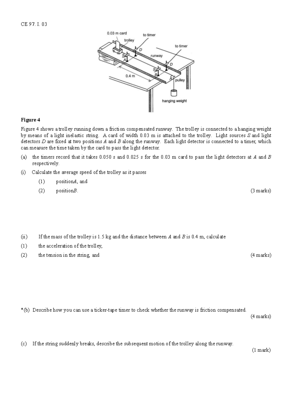 CE 97. I. 03 Force and Motion Extra Exercise Analysis - Studocu