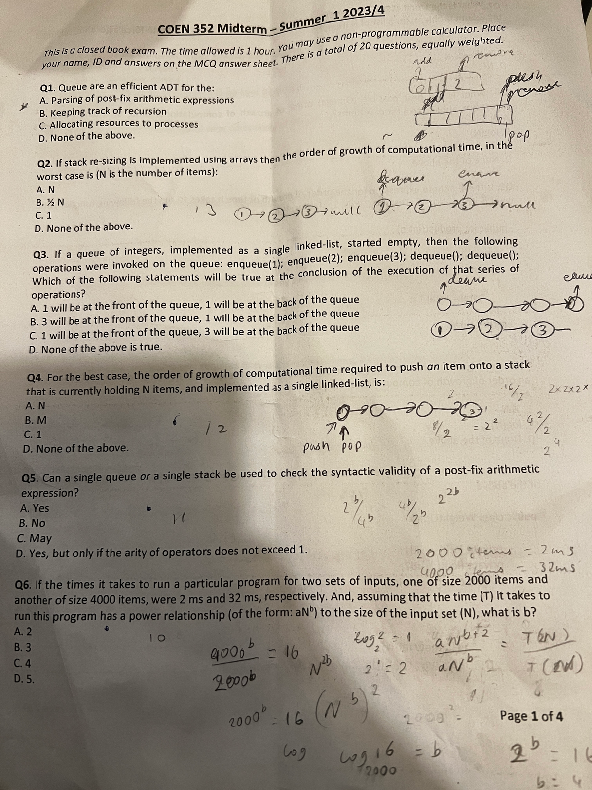 COEN 352 Midterm Exam Study Guide - Studocu