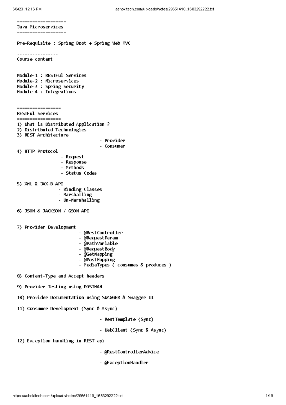 Java Microservices (CS101): Spring Boot, RESTful Services & Security ...