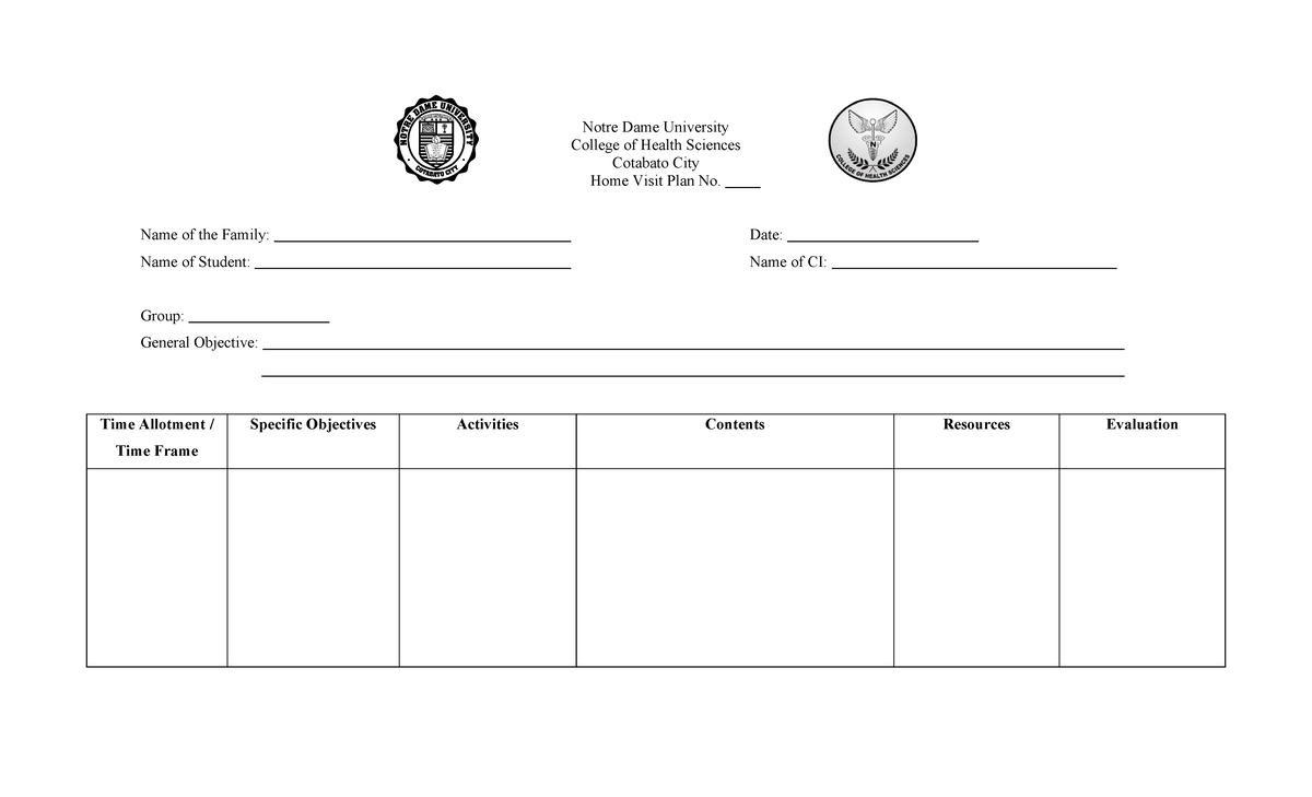 HVP - lecture notes - College of Health and Science, Nursing - Notre ...