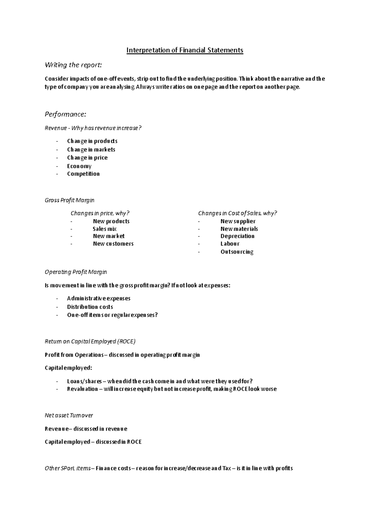 ACCA FR - Comprehensive Guide to Interpreting Financial Statements ...