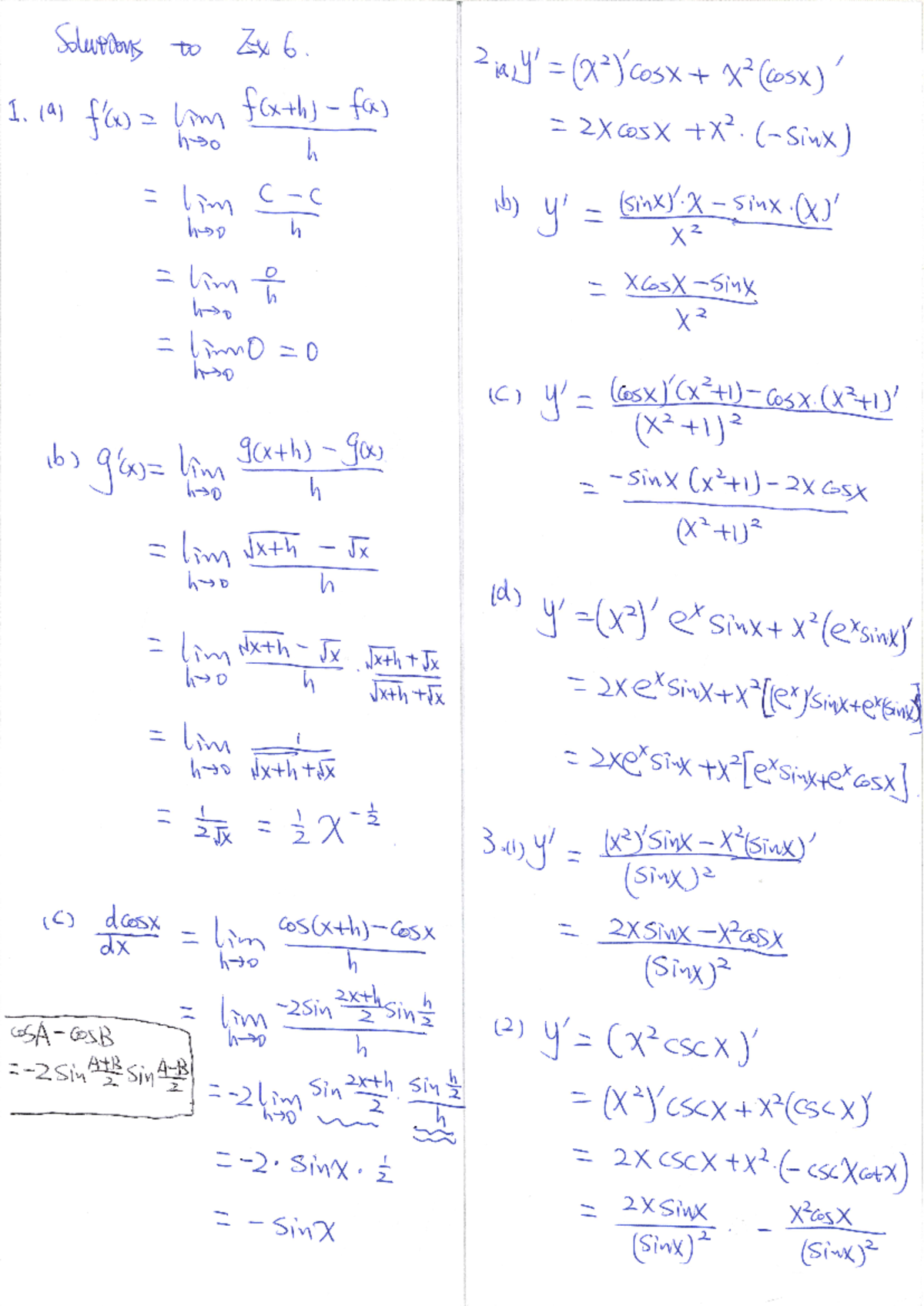 Solutions for Exercise 6: Math Concepts and Formulas - Studocu