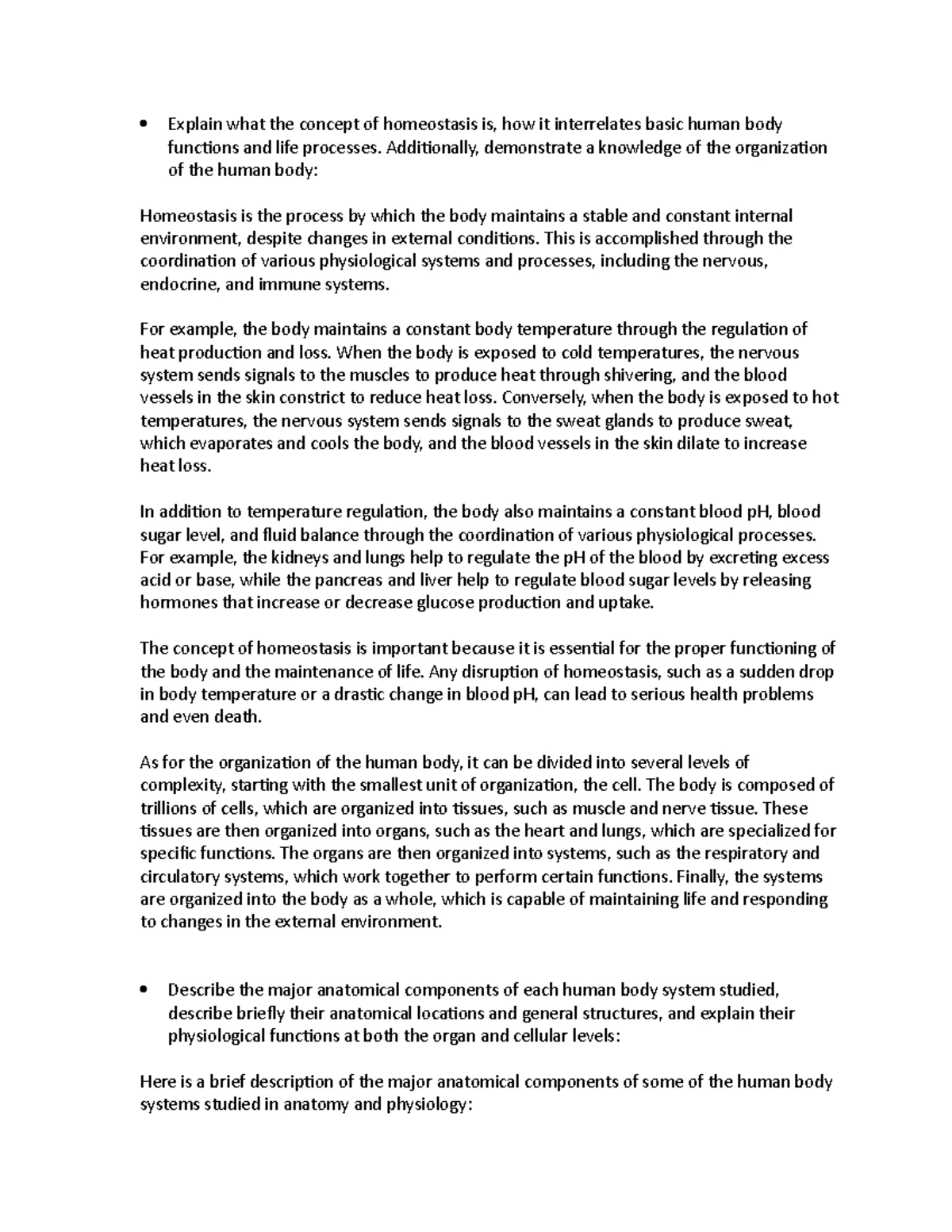 BIO 101 Final Exam Review Sheet: Key Topics & Study Tips - Studocu