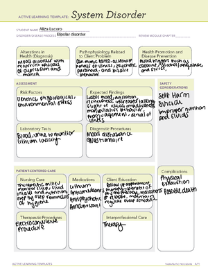 Active Learning Template sys Dis - ACTIVE LEARNING TEMPLATES ...
