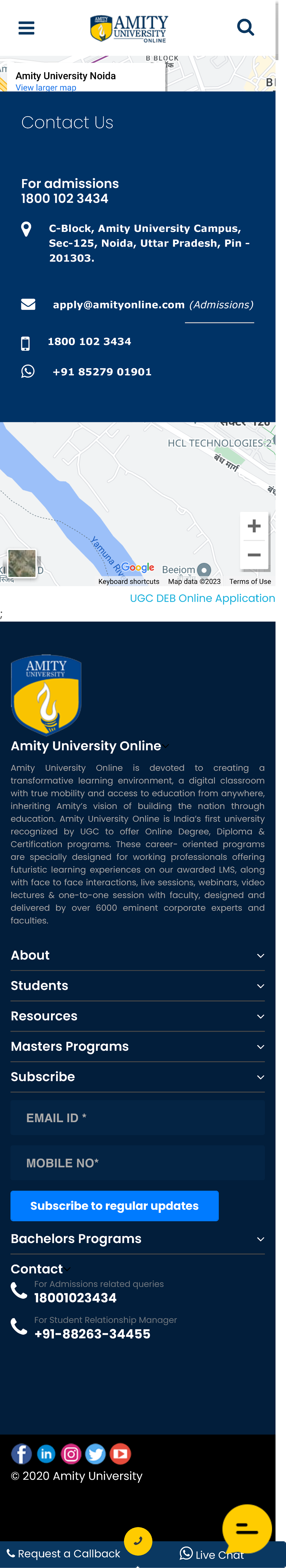 UGC DEB Online Application Guide for Amity University Students - Studocu