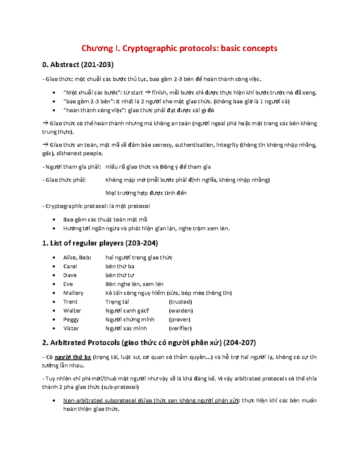 phân tích thiết kế hệ thống - Chương I. Cryptographic protocols: basic ...