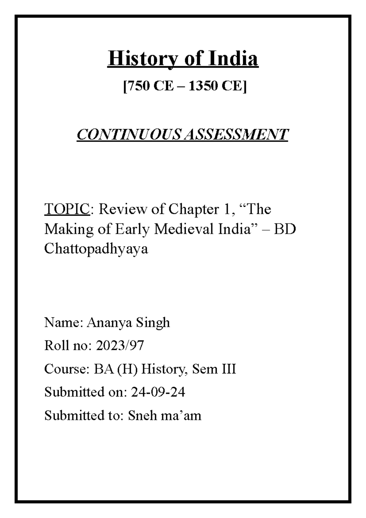 Medieval History CA: Analysis of Early Medieval India (750-1350 CE ...