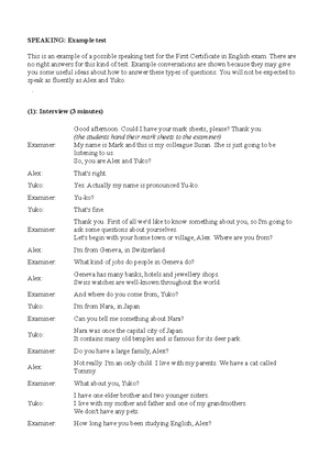 Speaking environment 2 - From my experience, humans have a paramount ...