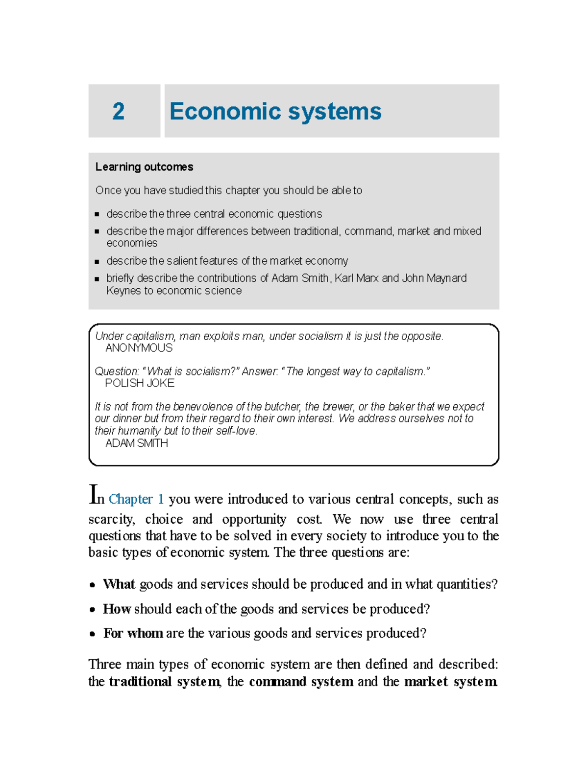 Understanding Economic Concepts: Smith, Marx, and Keynes - Econ 101 ...