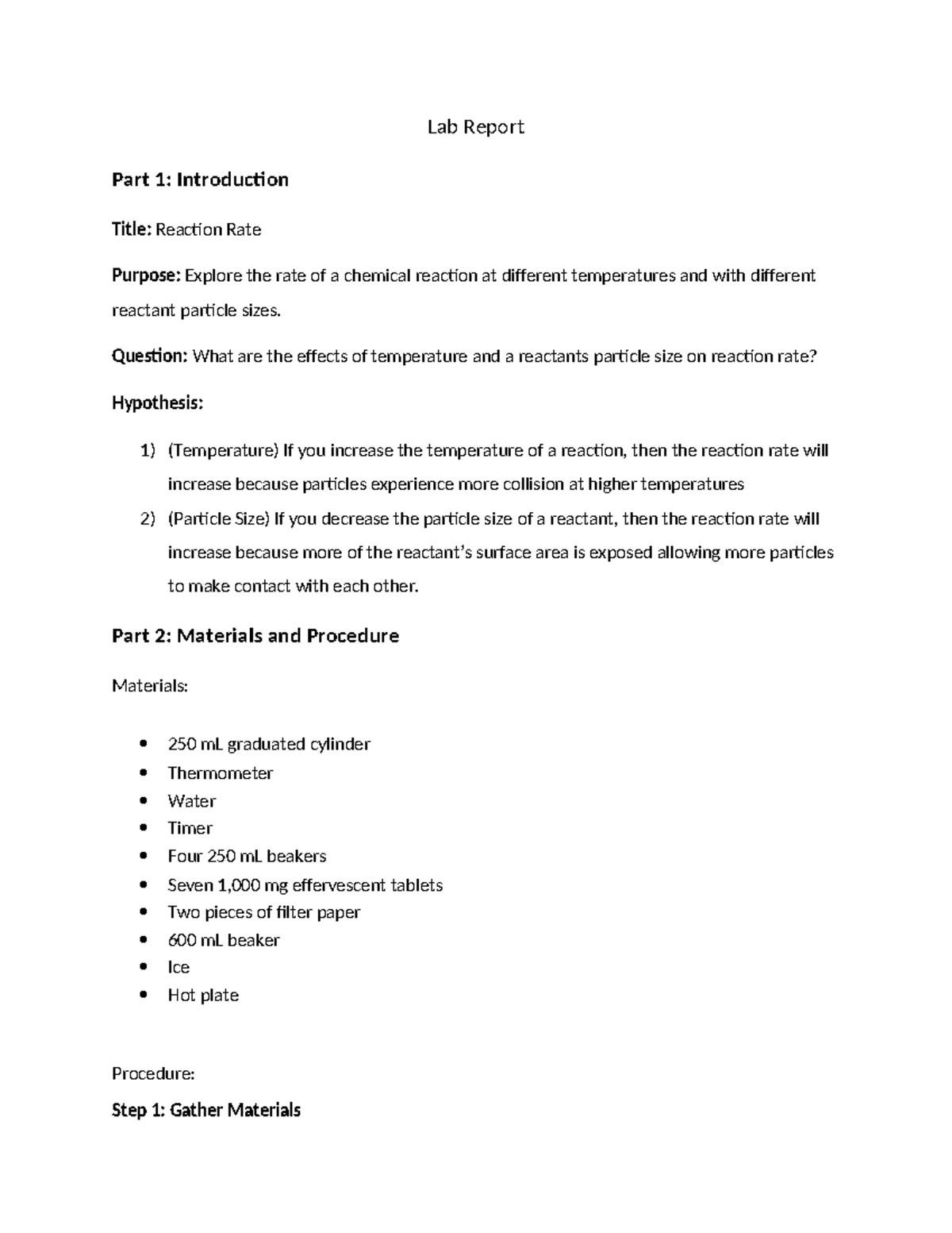 Chemistry 1 Lab Report: Exploring Phase Changes in Liquids - Studocu