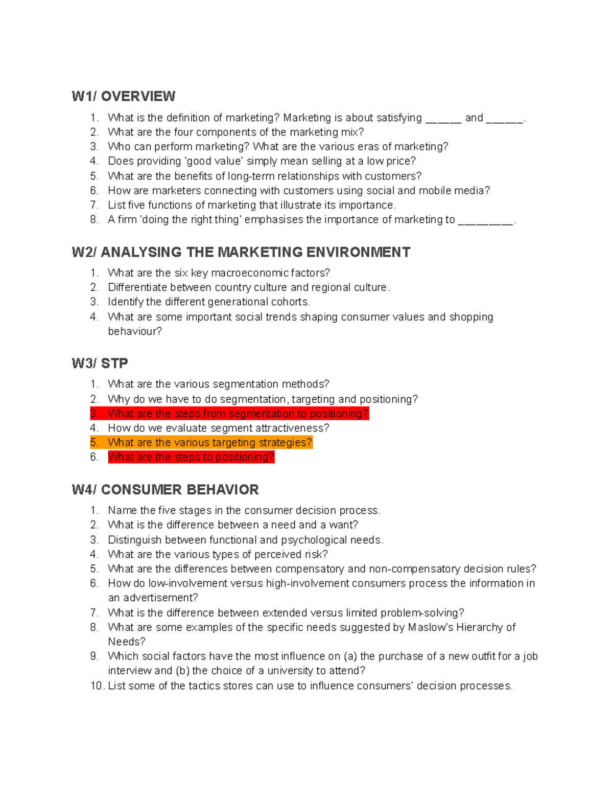 Marketing 101: Exam Review & Key Concepts Overview - Studocu