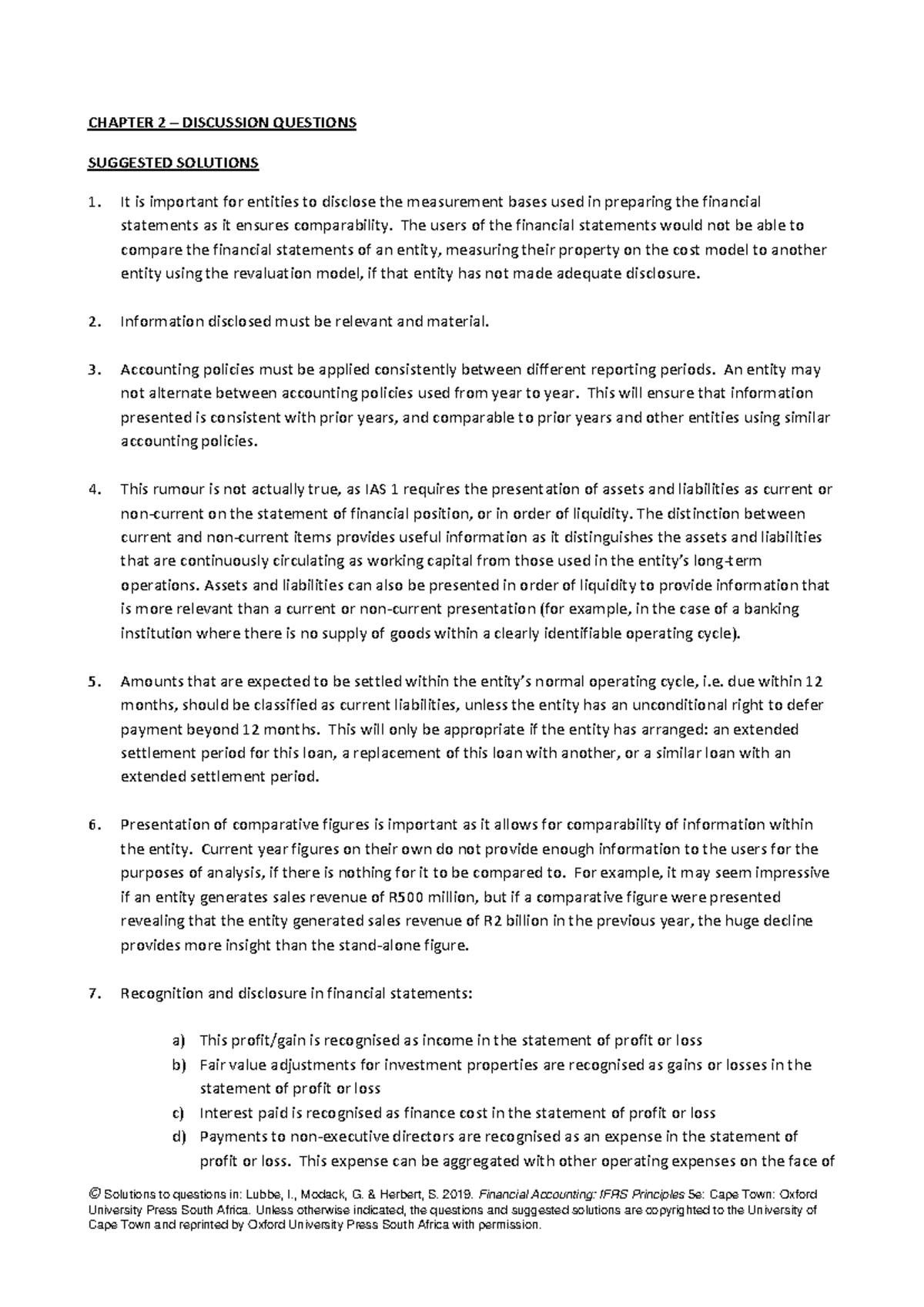 CHAPTER 2 DISCUSSION QUESTIONS & SUGGESTED SOLUTIONS (FIN 101) - Studocu