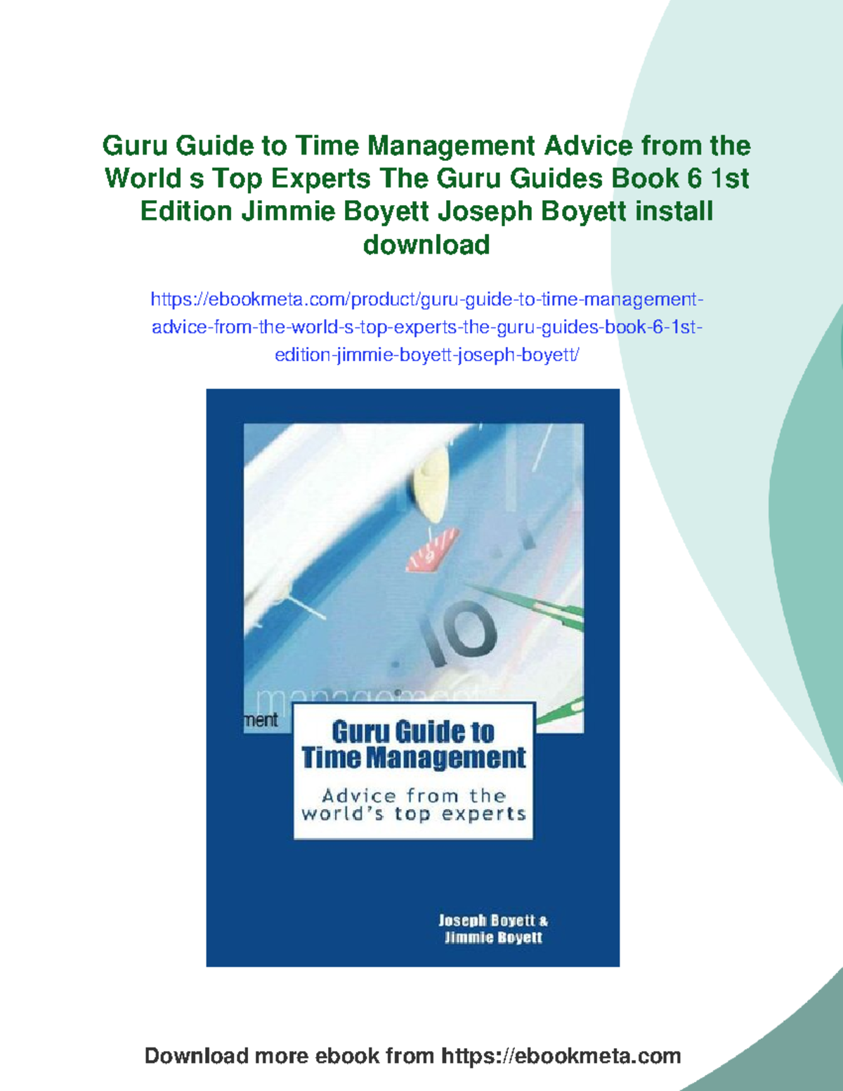 Guru Guide to Time Management: Expert Advice for Better Productivity ...