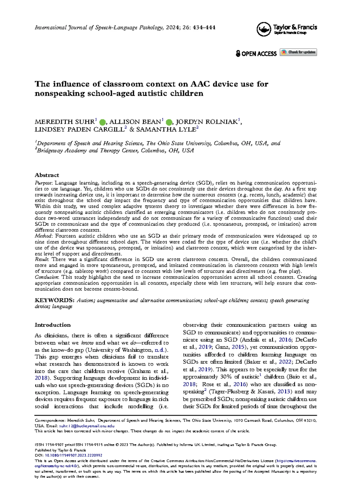 Comprehensive Guide on AAC Use in Nonspeaking Autistic Children ...