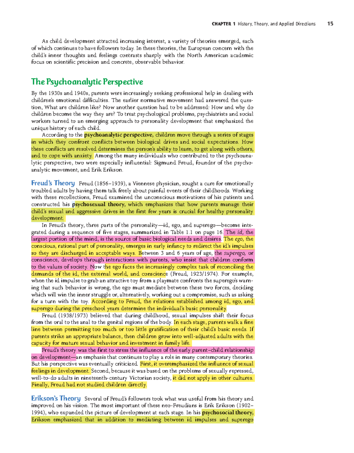 CHAPTER 1: Theories of Child Development - Historical Perspectives and ...