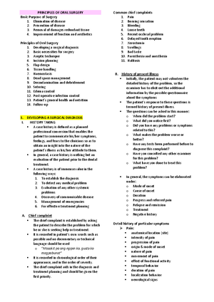 OS 1: Comprehensive Overview of Oral and Maxillofacial Surgery - Studocu