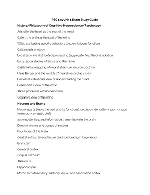 PSC 135 Unit 2 Exam Study Guide - PSC 135 Unit 2 Exam Study Guide ...