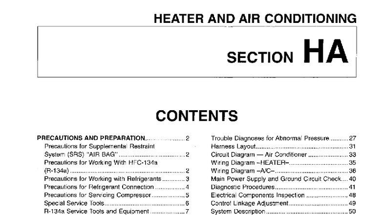 AC System Maintenance and Troubleshooting Guide (Course Code: HA) - Studocu