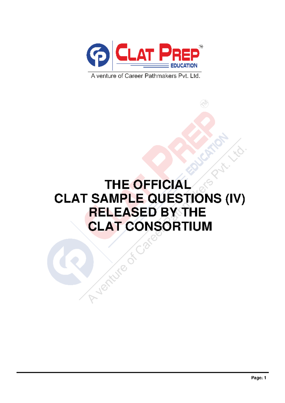 CLAT 2023 Official Sample Questions IV and Explanations - Studocu