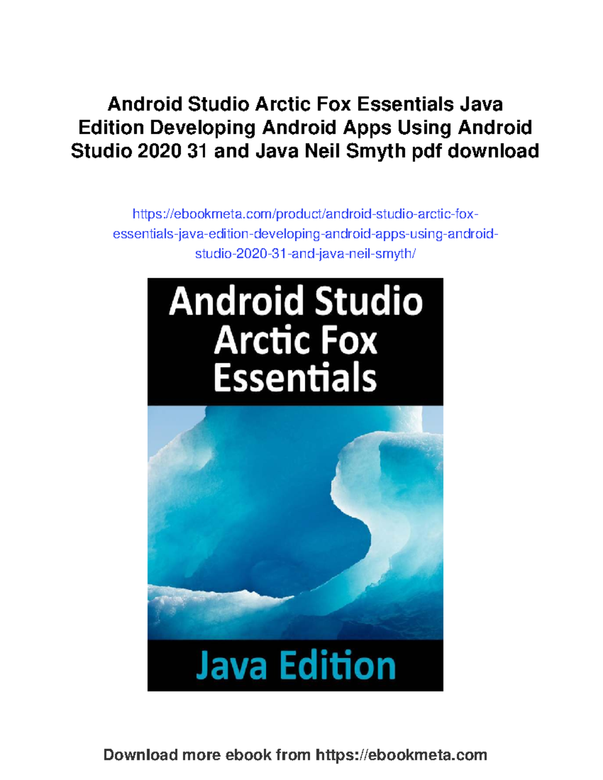Android Studio Essentials: Developing Apps with Java (2020) - Studocu