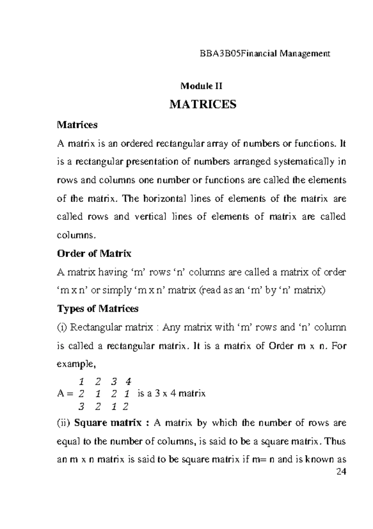 BCM3A11 BBA3A11 Basic Numerical Methods-1-23-7-23 - Module I NUMERICAL ...
