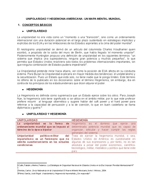 340957274 Caracteristicas de Un Mundo Unipolar - Características de un ...