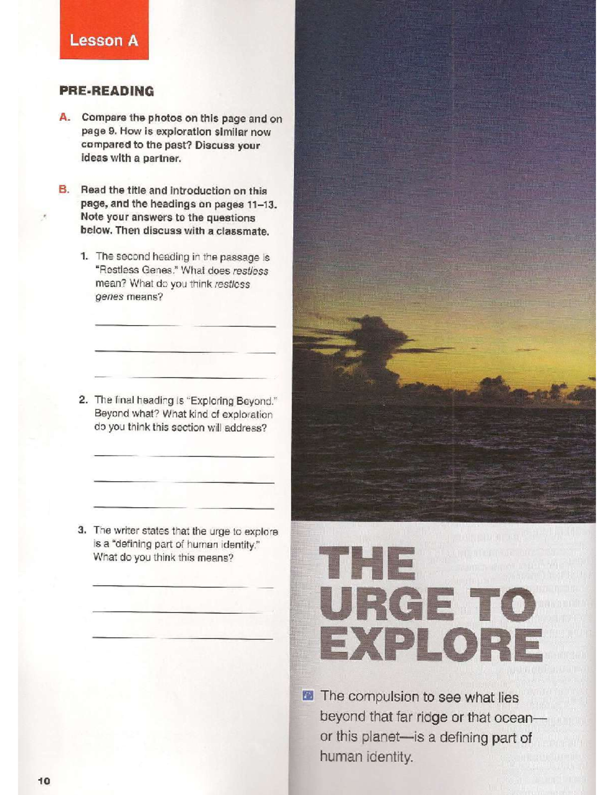 Lesson 1: Why Explore? - Lecture Notes on Human Curiosity - Studocu
