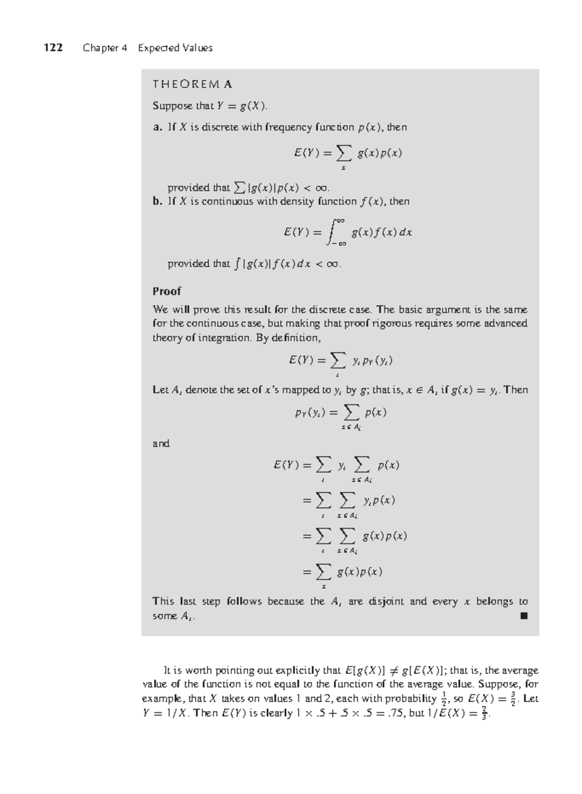 122 Chapter 4: Expected Values in Mathematical Statistics - Studocu