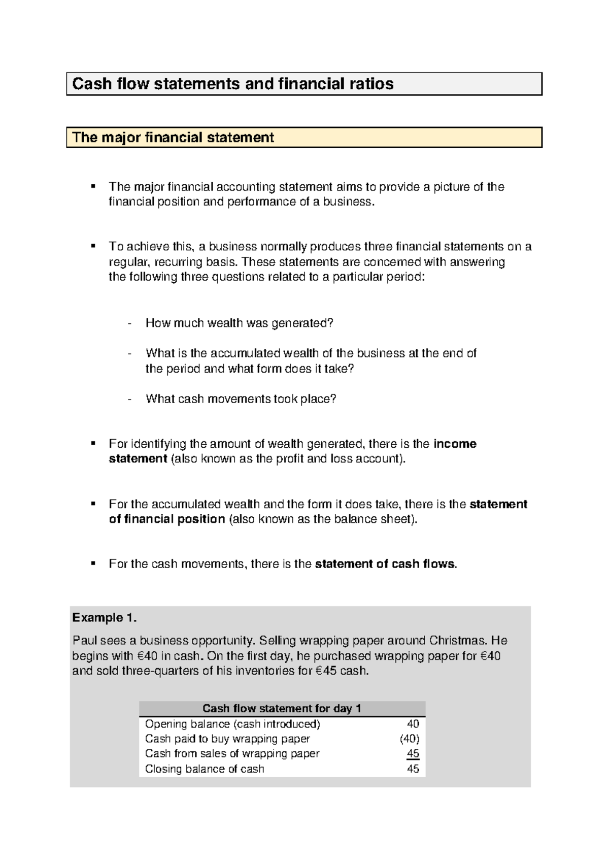 [Lecture Notes] Cash Flow Statements & Financial Ratios Analysis ...