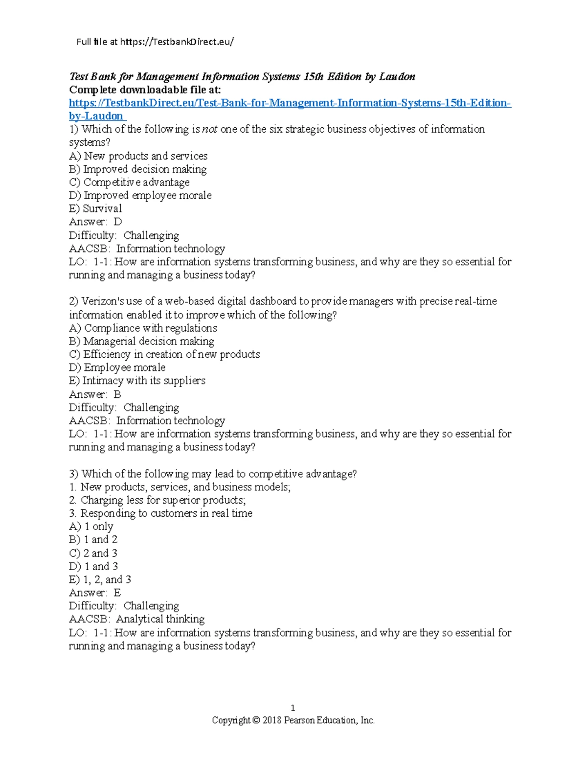 Chapter+8 - test bank for mid-term - Management Information Systems ...