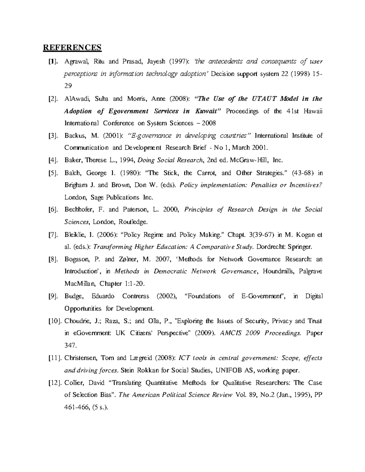 References for IT and E-Government Studies: 15 Key Sources - Studocu