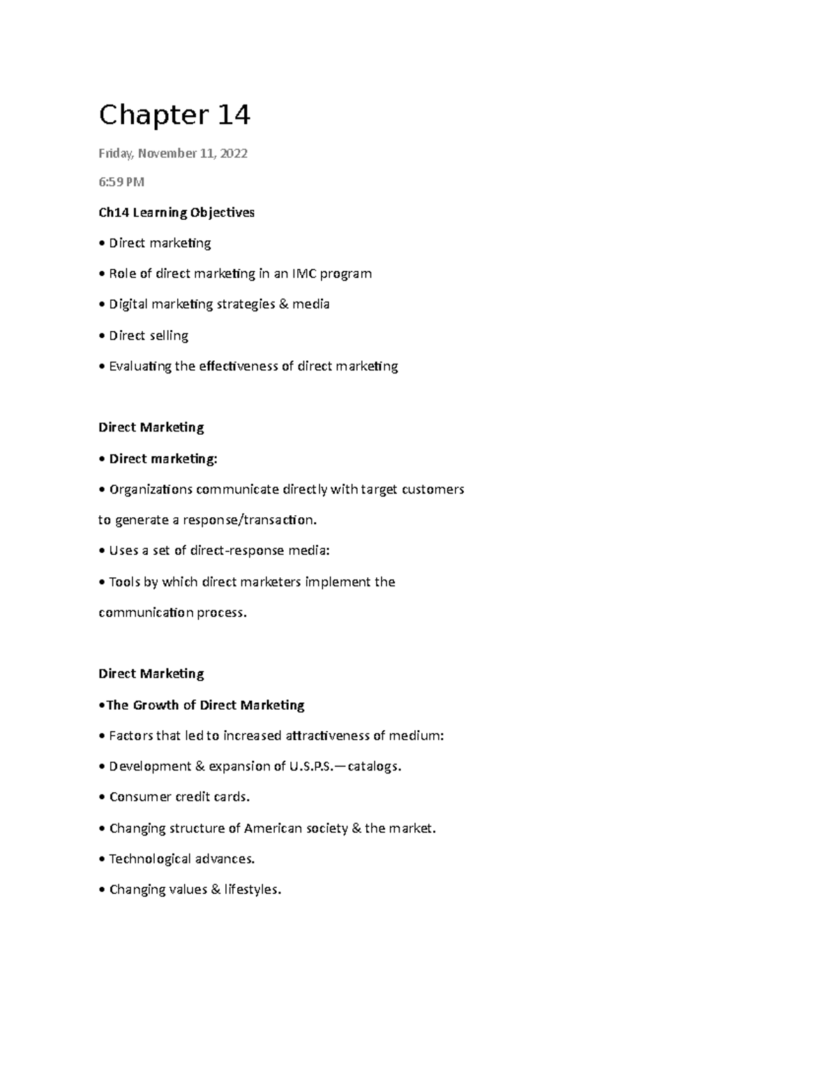 CH14 Integrated Marketing Communications Lecture Notes - Chapter 14 ...