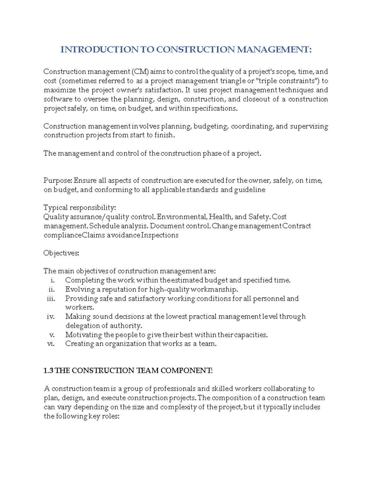 Construction Safety and Health Management: Key Insights and Guidelines ...