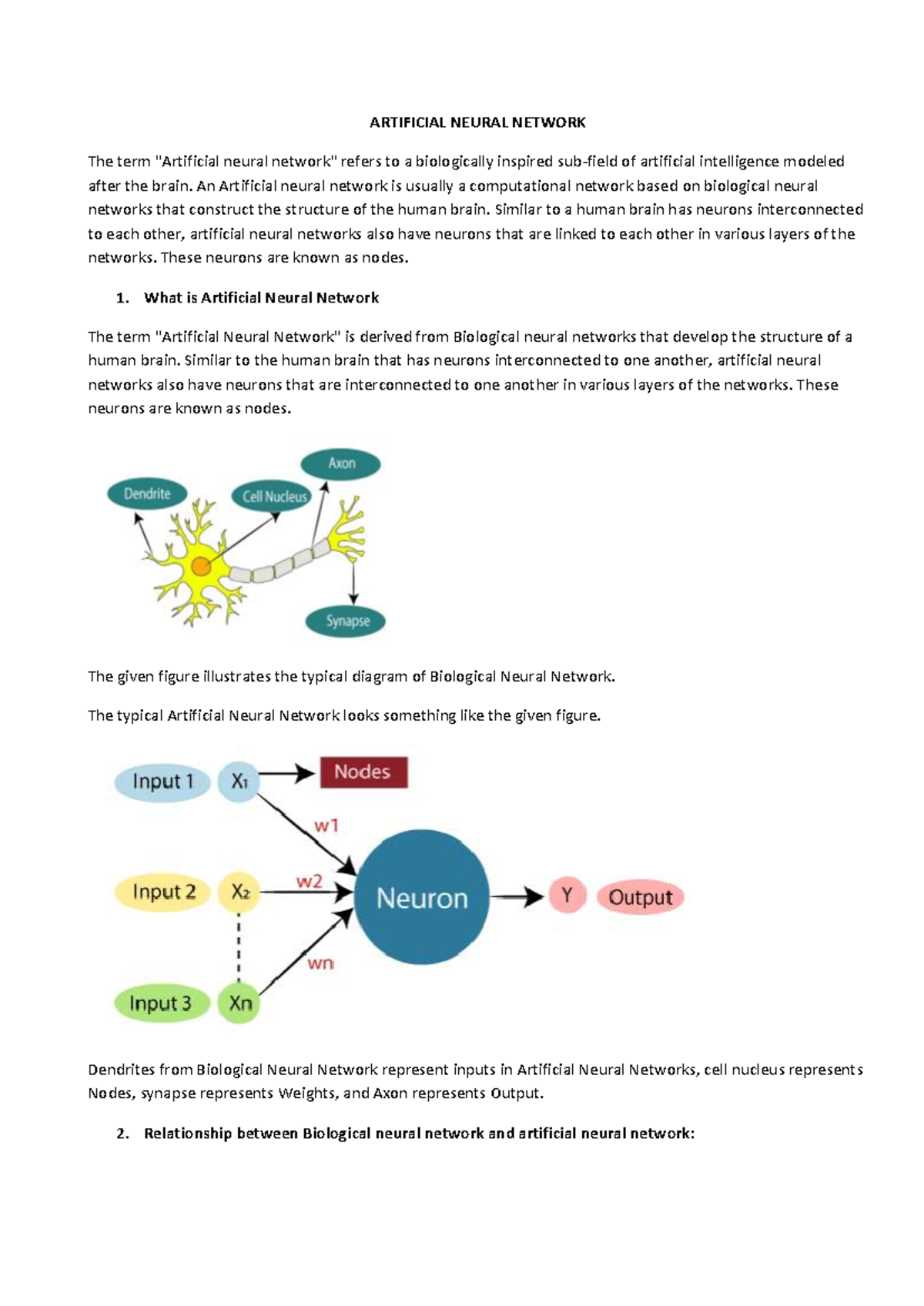 Unit 6 - Machine Learning: Understanding Artificial Neural Networks ...
