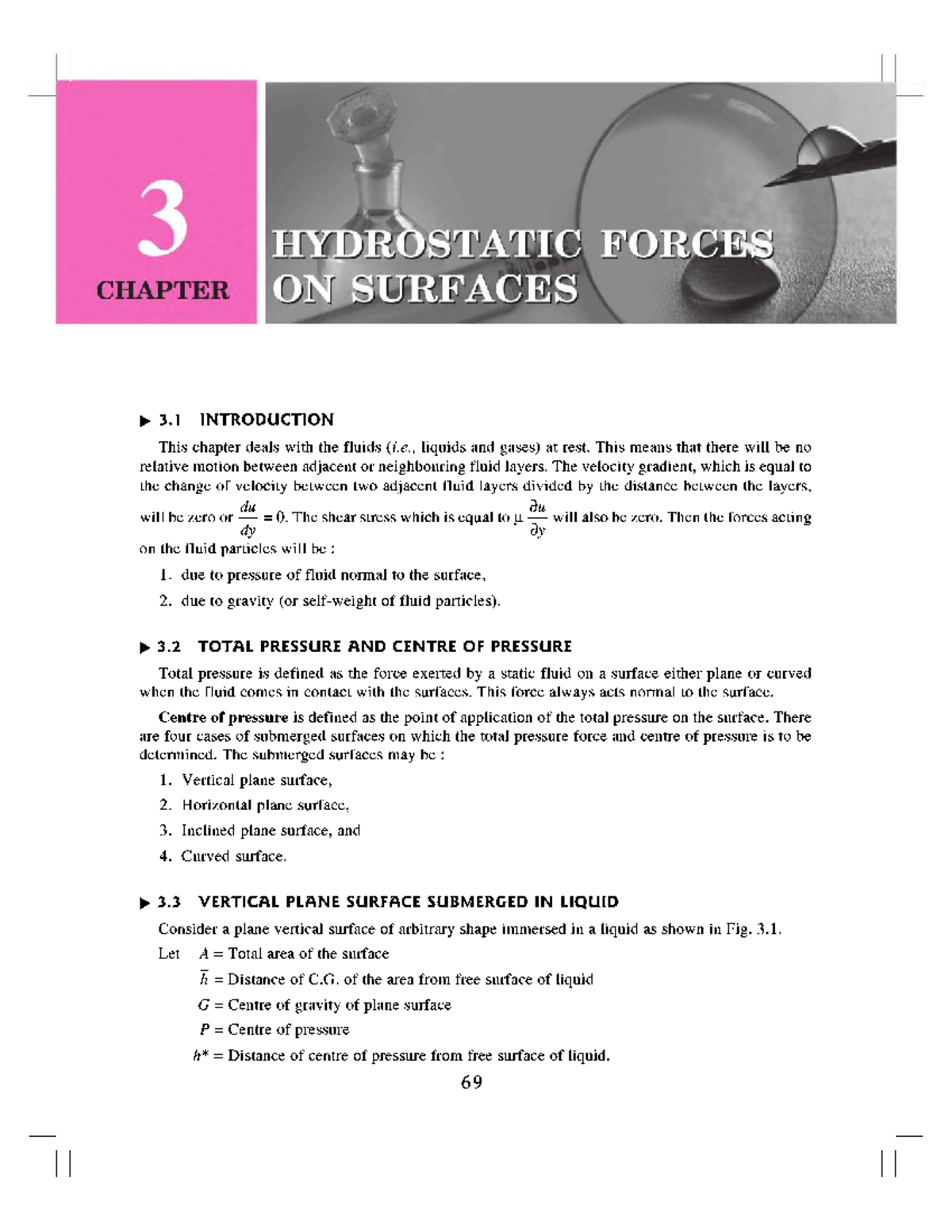 HYDROSTATIC FORCES ON SURFACES - MECHANICS OF FLUIDS (FLUID 101) - Studocu