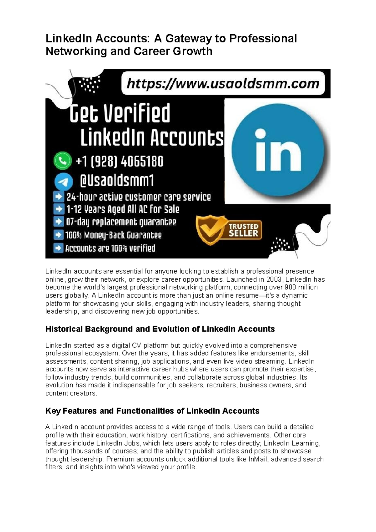 LinkedIn Accounts: Essential Guide to Networking & Career Growth - Studocu