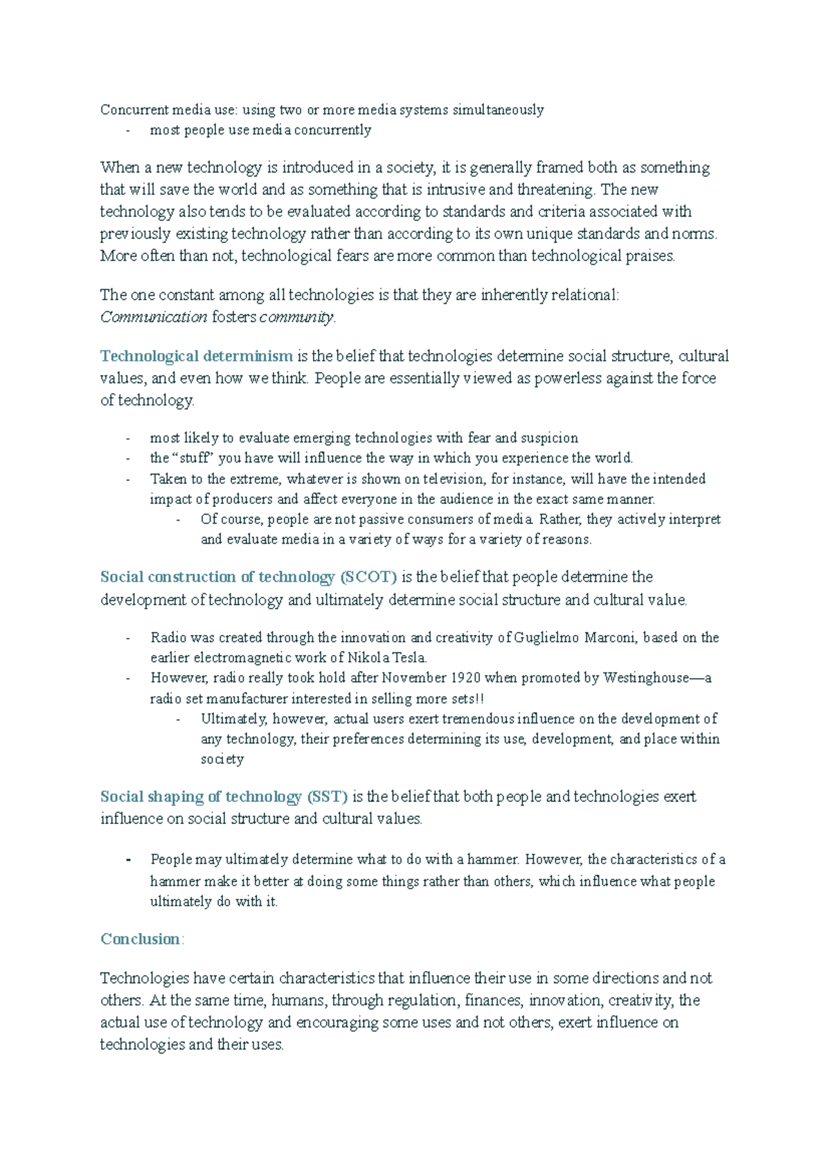 Ch 12 (Tech) Notes: The Relational Impact of Media & Technology ...