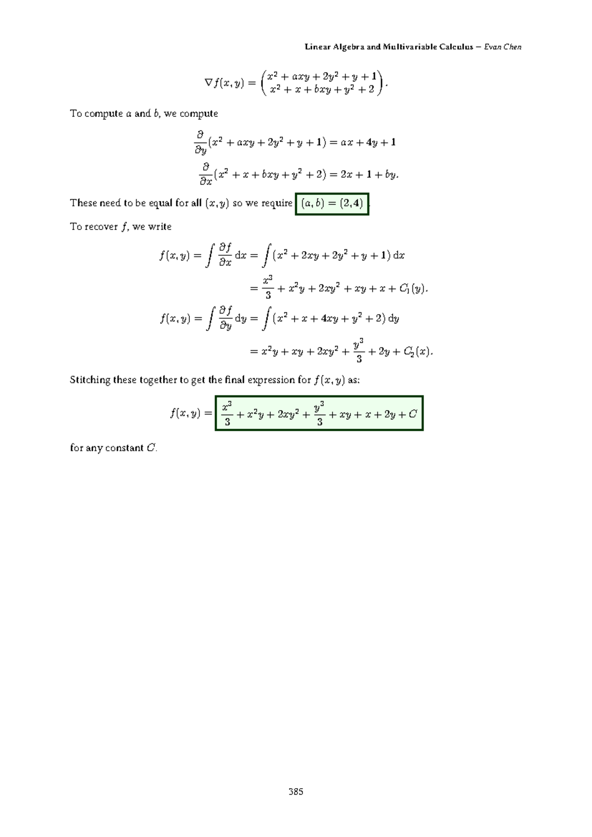 Linear Algebra & Multivariable Calculus Notes (Part 193) - Studocu