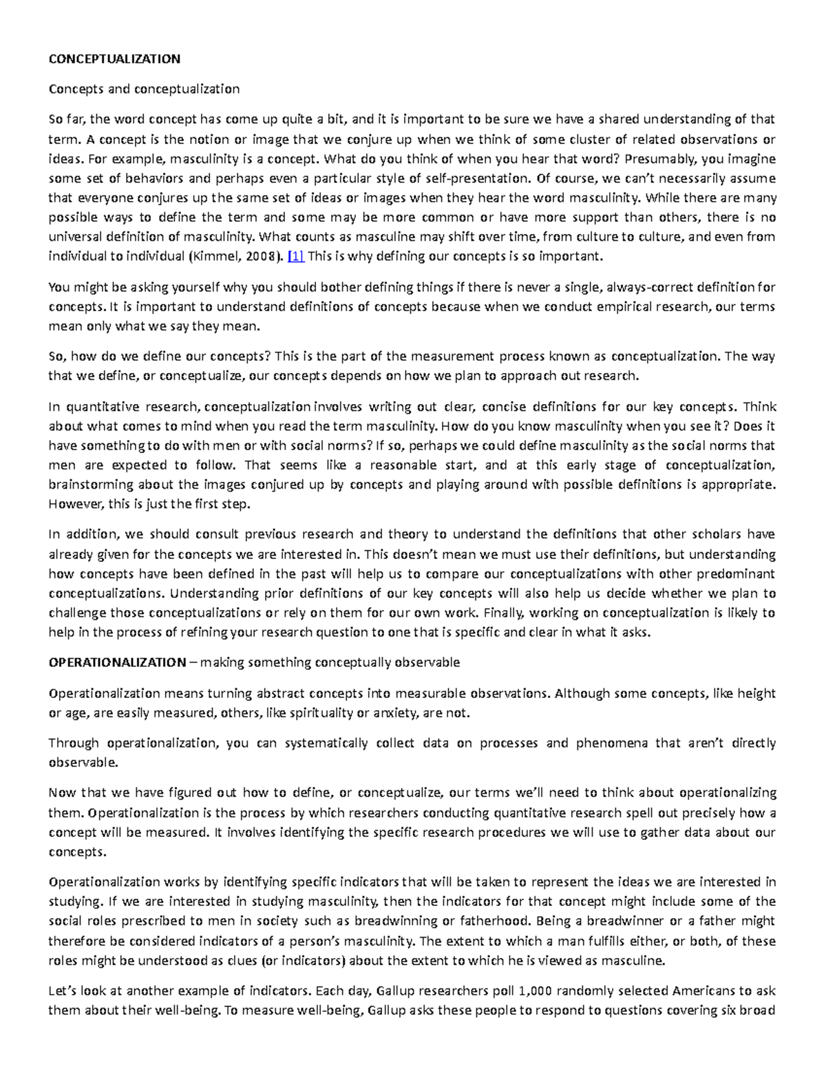 Basic Research Terms: Conceptualization, Operationalization & Variables ...