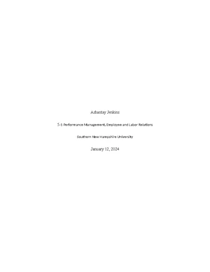 Performance Management - Study Notes & Assignments - Studocu