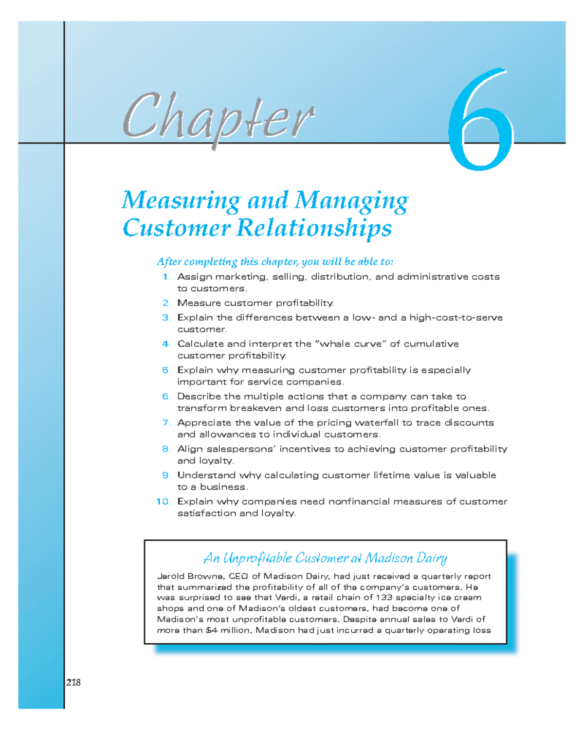 10. Chapter 6 - Measuring and Managing Customer Relationships ...