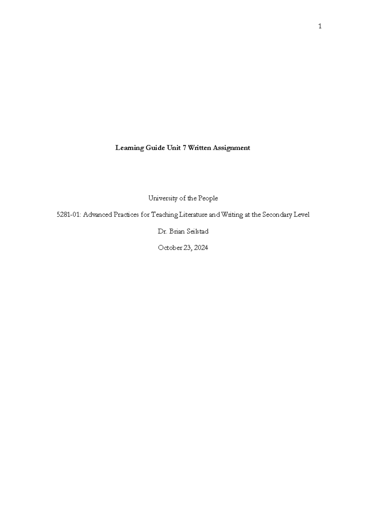 5281 - 01: Week 7 Written Assignment on LGBTQ+ in Queer Cinema - Studocu