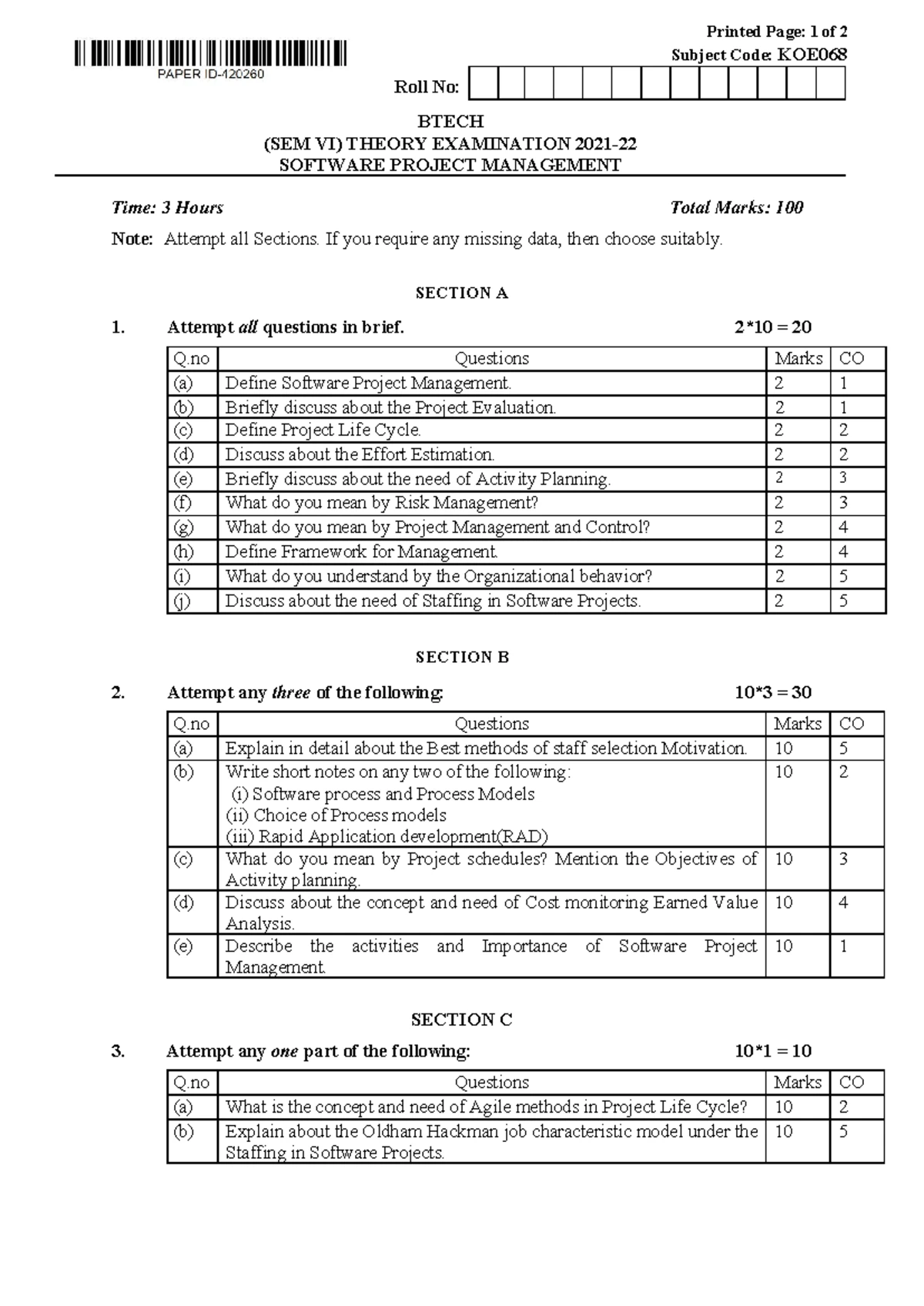 SPM UNIT 4: Project Management and Control Framework - Studocu