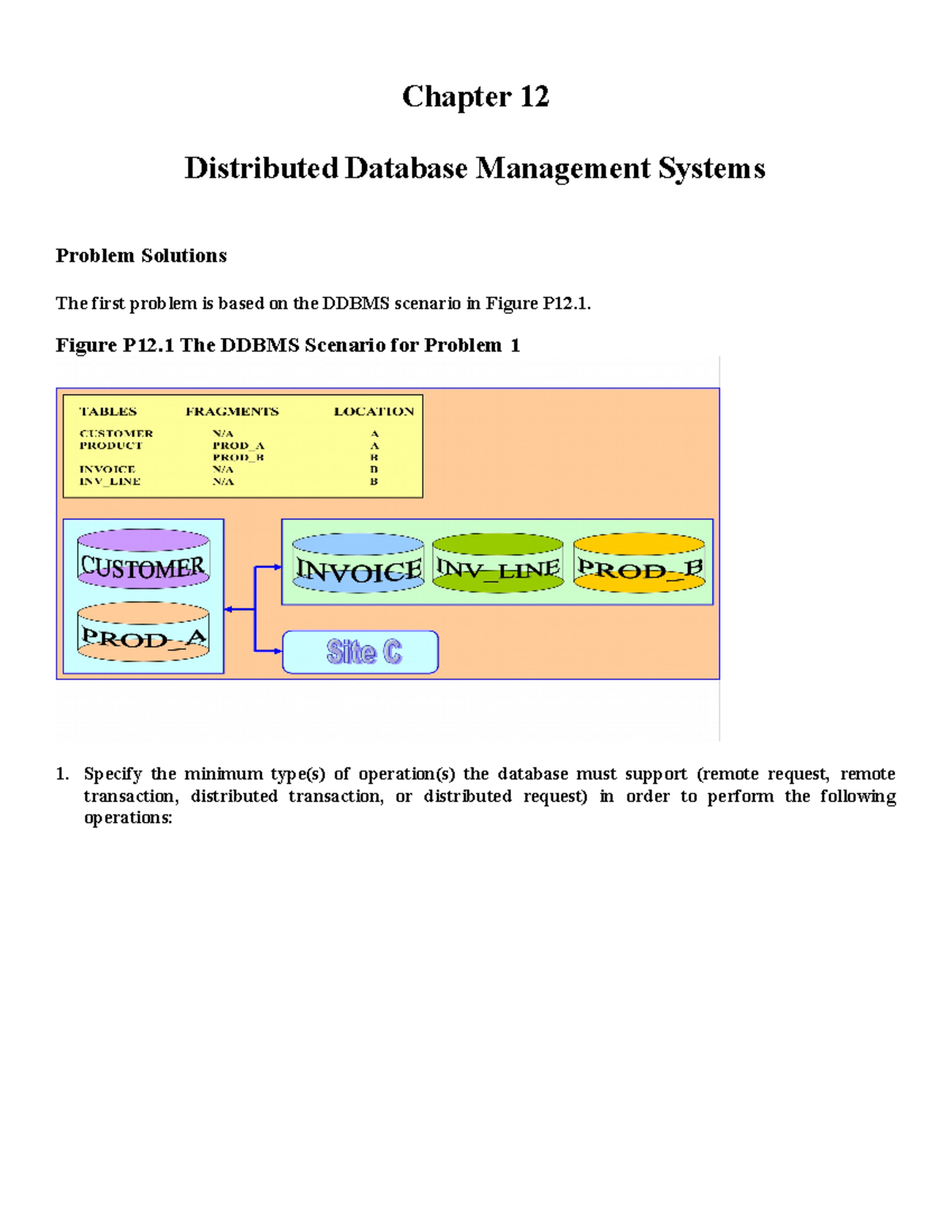 Exam 11 July 2018, questions - Chapter 12 Distributed Database ...